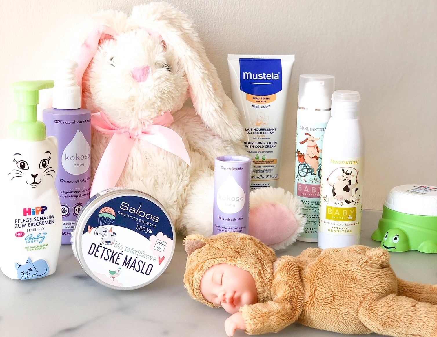 Test dětské kosmetiky: HiPP, Mustela, Manufaktura, Kokoso Baby, Saloos