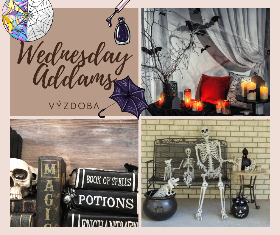 oslava party vecirek ve stylu wednesday addams family napady jidlo (2)